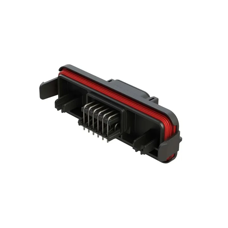 Amphenol Industrial ATM13 Automotive Connector Male Black PCB 12 Way Solder Termination ATM13-12PB-R008