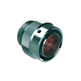 Amphenol Industrial Circular Connector 14 Contacts Plug Male IP67 IP69K 13A 250V Cable Mount Bayonet Crimp Zinc Alloy AHDM06