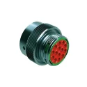Amphenol Industrial Circular Connector 14 Contacts Plug Male IP67 IP69K 13A 250V Cable Mount Bayonet Crimp Zinc Alloy AHDM06