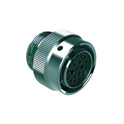 Amphenol Industrial Circular Connector, 20 Contacts, Female Socket, Cable Mount, IP67/IP69K, Bayonet, Zinc Alloy AHDM06