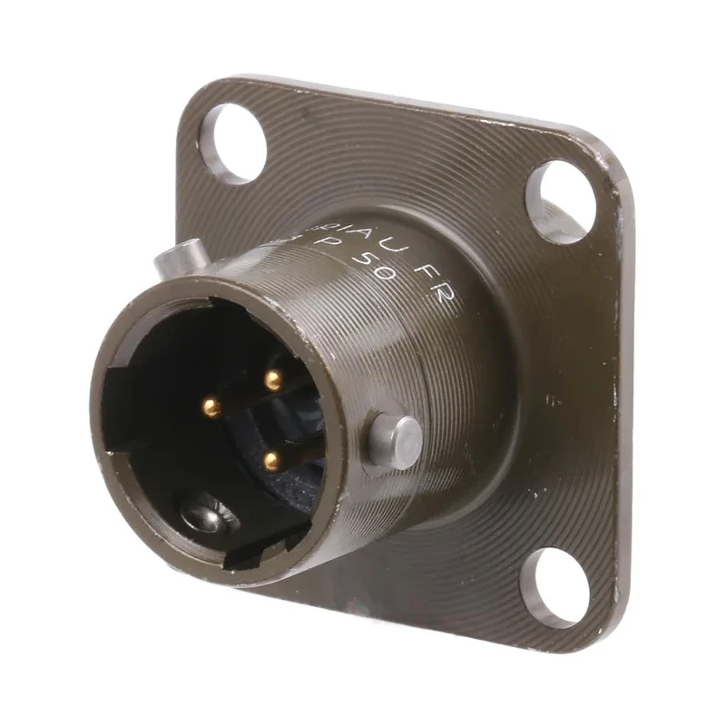 Souriau Sunbank by Eaton Copper Alloy Straight MIL Spec Circular Connector, 3 Way Panel Mount, Female/Male, 7.5A 85102E833P50