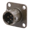 Souriau Sunbank by Eaton Copper Alloy Straight MIL Spec Circular Connector, 3 Way Panel Mount, Female/Male, 7.5A 85102E833P50