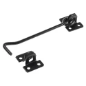 RS PRO Steel Gate Latch, Epoxy Powder Coated, 152 mm, 1.5 in, Hook and Staple, 751-304