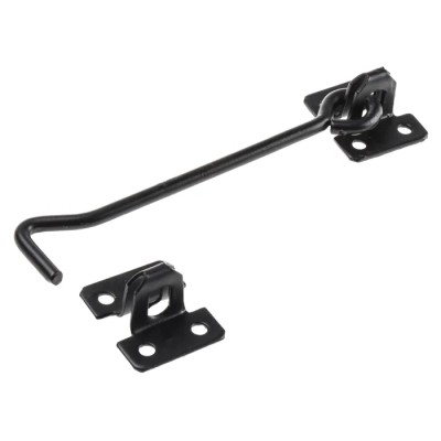 RS PRO Steel Gate Latch, Epoxy Powder Coated, 152 mm, 1.5 in, Hook and Staple, 751-304