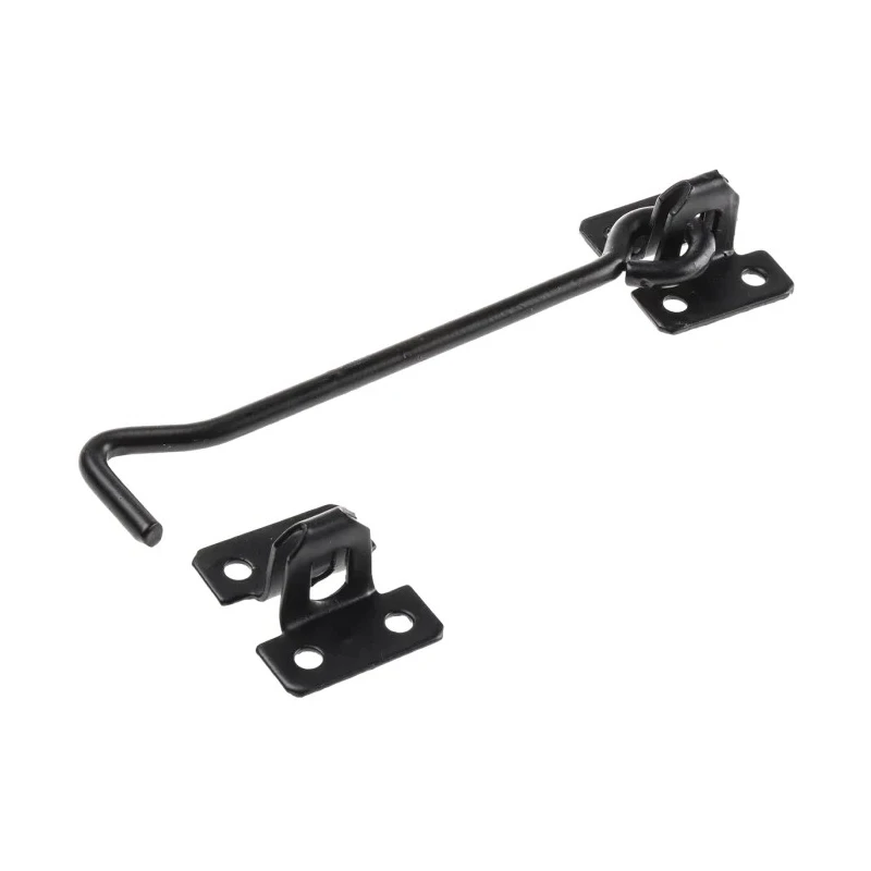 RS PRO Steel Gate Latch, Epoxy Powder Coated, 152 mm, 1.5 in, Hook and Staple, 751-304