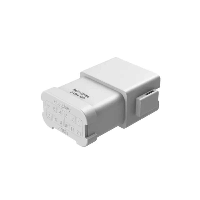Amphenol Industrial AT04 Automotive Connector Male Grey Cable 12 Way Crimp Termination AT04-12PA-P031