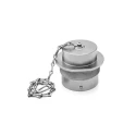 Amphenol Industrial Circular Connector Dust Cap, Aluminium, Nickel Finish, IP67, Panel Mount AHDC34