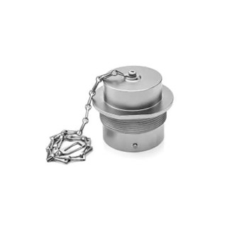Amphenol Industrial Circular Connector Dust Cap, Aluminium, Nickel Finish, IP67, Panel Mount AHDC34