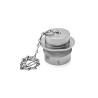 Amphenol Industrial Circular Connector Dust Cap, Aluminium, Nickel Finish, IP67, Panel Mount AHDC34