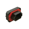 Amphenol Industrial AT13 Automotive Connector Male Flange 8 Way Crimp 13A IP67 Black AT13-08PB-BM03