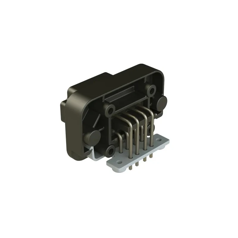 Amphenol Industrial AT13 Automotive Connector Male Flange 8 Way Crimp 13A IP67 Black AT13-08PB-BM03