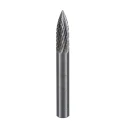 Dormer P813 Series Tree Burr, 6 mm Head Diameter, Solid Carbide, Double-Cut, 50 mm Length P8136.0X6.0