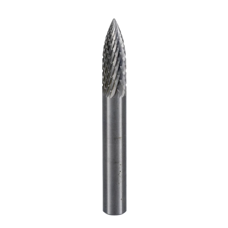 Dormer P813 Series Tree Burr, 6 mm Head Diameter, Solid Carbide, Double-Cut, 50 mm Length P8136.0X6.0
