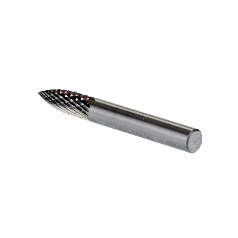 Dormer P813 Series Tree Burr, 6 mm Head Diameter, Solid Carbide, Double-Cut, 50 mm Length P8136.0X6.0