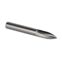 Dormer P813 Series Tree Burr, 6 mm Head Diameter, Solid Carbide, Double-Cut, 50 mm Length P8136.0X6.0