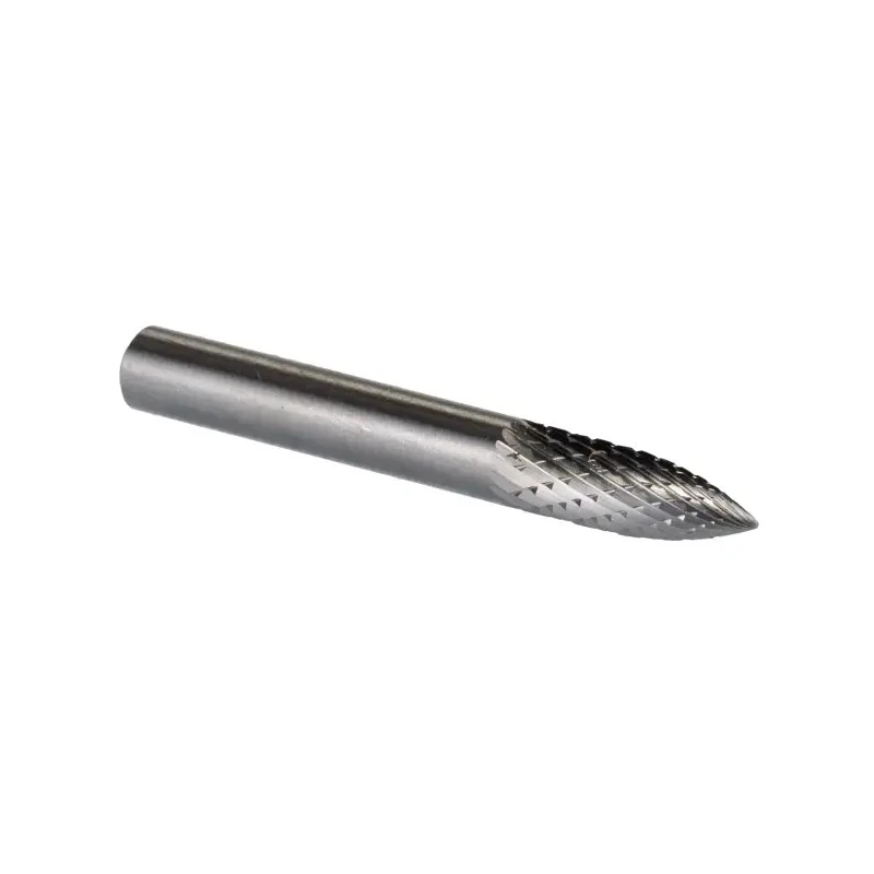 Dormer P813 Series Tree Burr, 6 mm Head Diameter, Solid Carbide, Double-Cut, 50 mm Length P8136.0X6.0