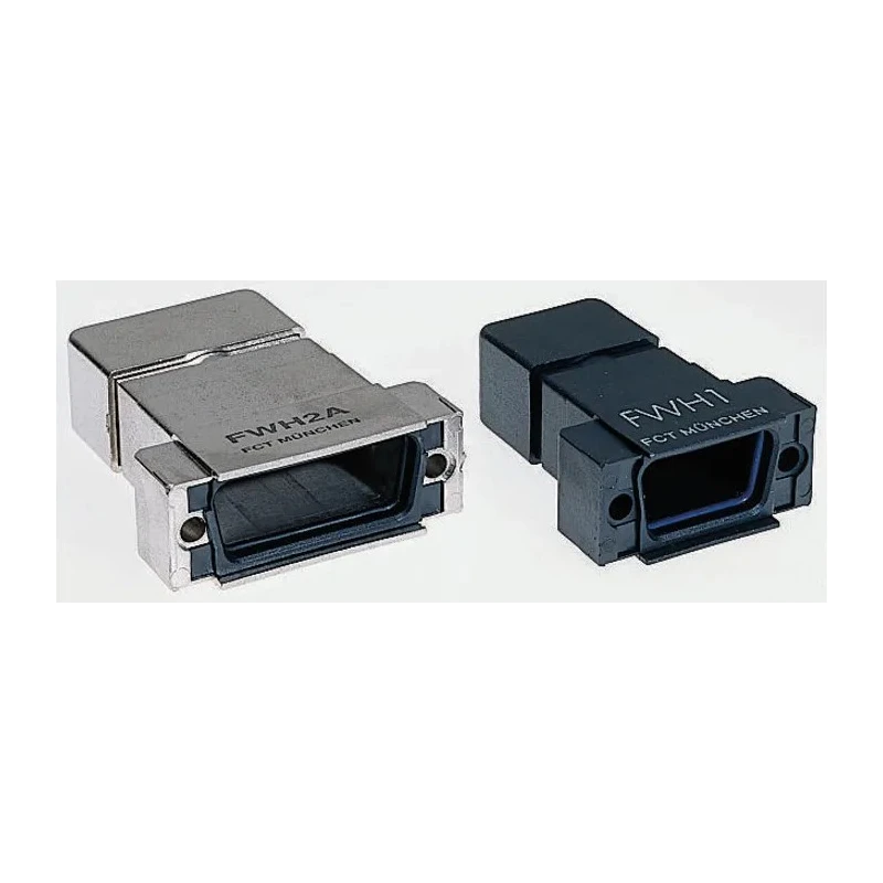 FCT from Molex FWH Series ABS Straight D-Sub Backshell, 15 Way, IP67, Strain Relief, Silver, Nickel FWH2AE / 1727040107