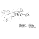 FCT from Molex FWH Series ABS Straight D-Sub Backshell, 15 Way, IP67, Strain Relief, Silver, Nickel FWH2AE / 1727040107