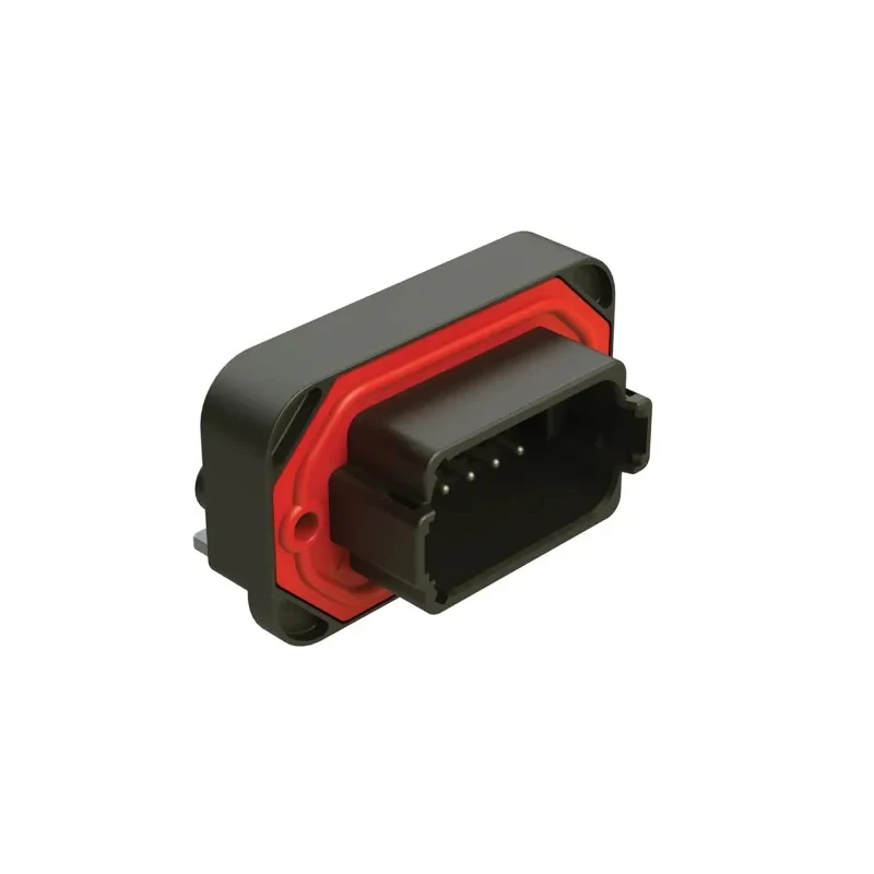 Amphenol Industrial AT13-12PB-BM03 Automotive Connector Male Flange 12 Way Crimp Termination, IP67, 13A, Black