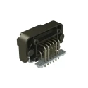 Amphenol Industrial AT13-12PB-BM03 Automotive Connector Male Flange 12 Way Crimp Termination, IP67, 13A, Black