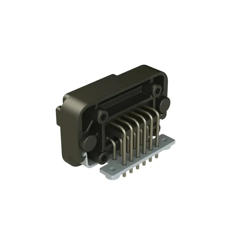 Amphenol Industrial AT13-12PB-BM03 Automotive Connector Male Flange 12 Way Crimp Termination, IP67, 13A, Black