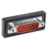 FCT from Molex FWD 15 Way Straight Panel Mount D-Sub Connector Male FWDF15P / 1731100022, IP67, 1200V, 5A