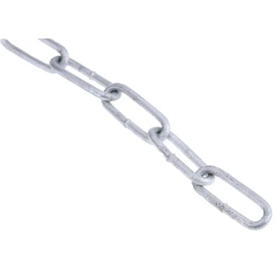 RS PRO Zinc Plated Steel Chain Link, 10 Meter, 26 mm Link Length, 45 kg Load Capacity 752-442