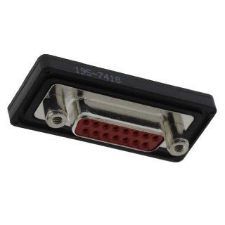 FCT from Molex 15 Way Straight D-Sub Connector, Panel Mount, Female, 7.5A, 250V, 2.84mm Pitch, Brass FWDF15S / 1731100023