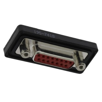 FCT from Molex 15 Way Straight D-Sub Connector, Panel Mount, Female, 7.5A, 250V, 2.84mm Pitch, Brass FWDF15S / 1731100023