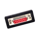 FCT from Molex 15 Way Straight D-Sub Connector, Panel Mount, Female, 7.5A, 250V, 2.84mm Pitch, Brass FWDF15S / 1731100023