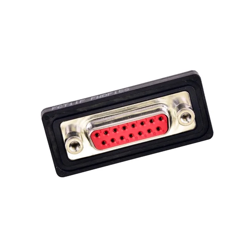 FCT from Molex 15 Way Straight D-Sub Connector, Panel Mount, Female, 7.5A, 250V, 2.84mm Pitch, Brass FWDF15S / 1731100023