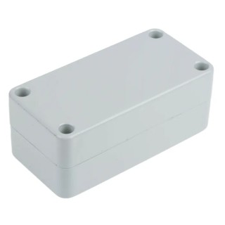 RS PRO ABS General Purpose Moulded Enclosure, IP54, Grey Lid, 100mm x 50mm x 40mm, 195-9109