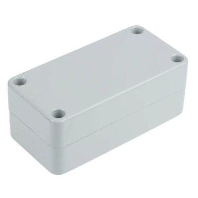RS PRO ABS General Purpose Moulded Enclosure, IP54, Grey Lid, 100mm x 50mm x 40mm, 195-9109
