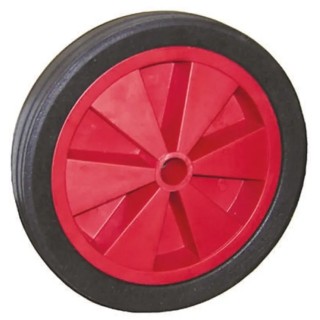 Guitel Hervieu Solid Rubber Trolley Wheel 260mm Diameter, 95mm Width, 125kg Load, Polypropylene Hub, GB26025-4/51R