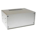 RS PRO Grey Steel Instrument Case, 70 mm Height, 110 mm Length, 150 mm Width, Ventilated, Model 195-9127