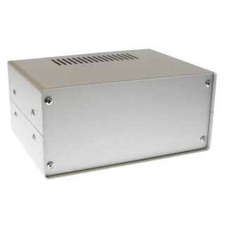 RS PRO Grey Steel Instrument Case, 70 mm Height, 110 mm Length, 150 mm Width, Ventilated, Model 195-9127
