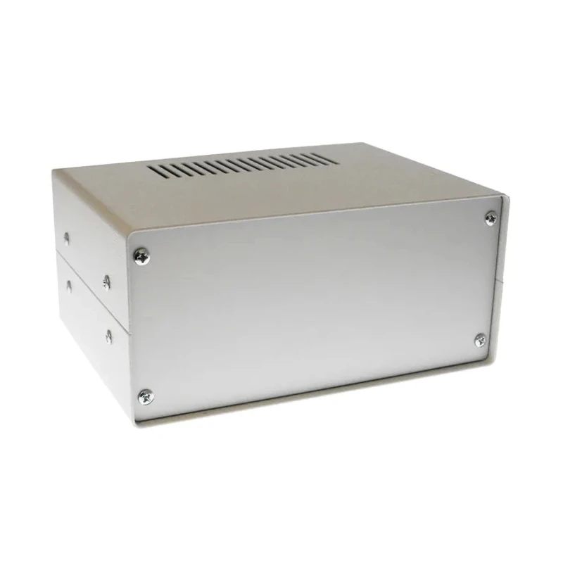 RS PRO Grey Steel Instrument Case, 70 mm Height, 110 mm Length, 150 mm Width, Ventilated, Model 195-9127