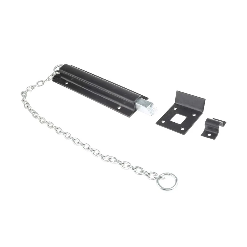 RS PRO Steel Black Japanned Door Bolt, Slide Bolt, 200 mm Length, 751-225
