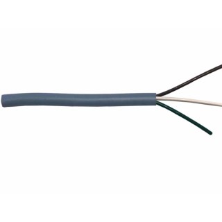 RS PRO Multicore Data Cable 3 Core 0.25 mm² 100m Grey PVC Sheath Stranded Copper 250V 195-9507