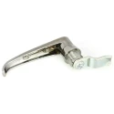 Euro-Locks a Lowe & Fletcher group Company Silver Locking Handle L-Handle Chrome Plated 0023022