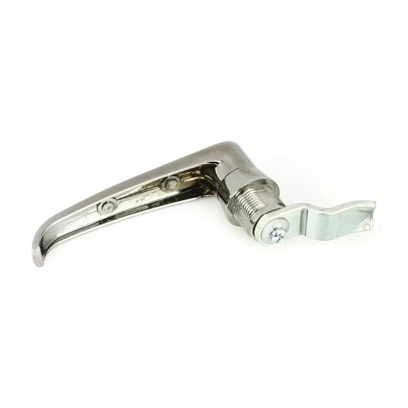 Euro-Locks a Lowe & Fletcher group Company Silver Locking Handle L-Handle Chrome Plated 0023022