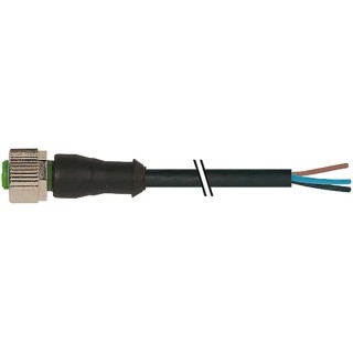 Murrelektronik Limited Sensor Actuator Cable, 3 Way, Male Straight to Unterminated, Polyurethane, 5m, M12, 7000-12181-6330500