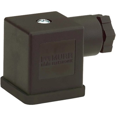 Murrelektronik Limited DIN 43650 A Solenoid Connector Female Indicator Light, 3+E Poles, 10A, 250V AC/DC 7000-29406-0000000