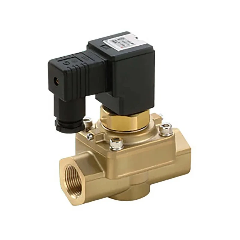 SMC Solenoid Valve 2 Port NC 24V DC 1/2 in G Brass Body Max 50 bar Threaded VCH41-5D-06G-Q