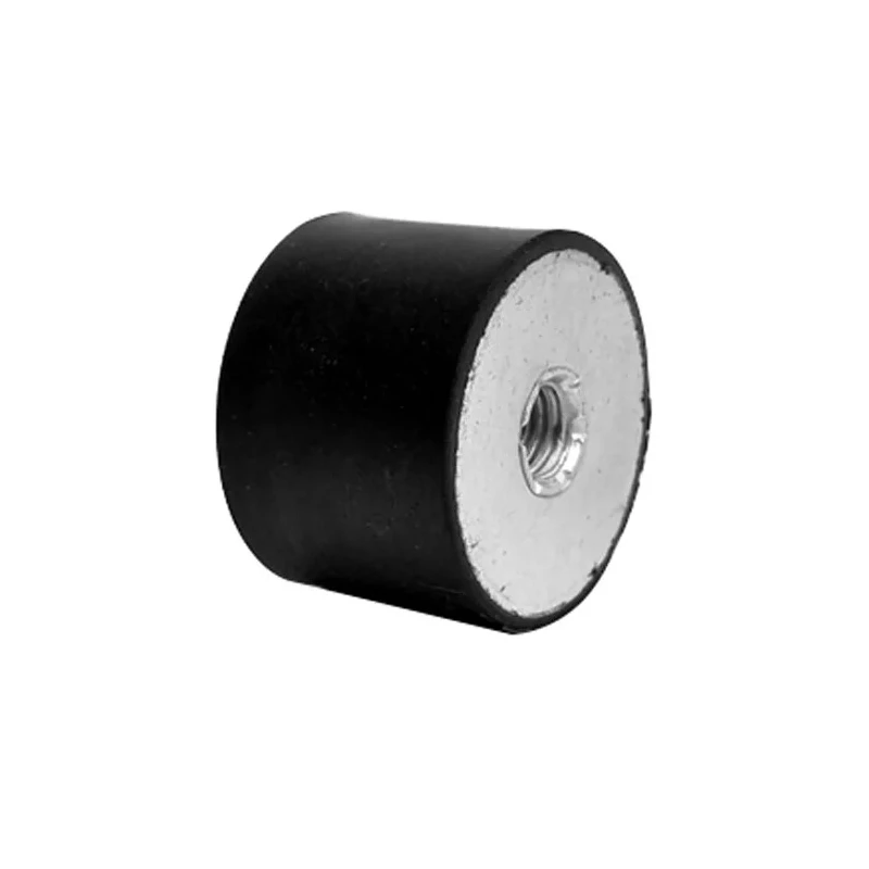 RS PRO M10 Anti-Vibration Mount Female Buffer Foot, 167.9 kg Compression Load, Rubber, 50mm OD x 50mm Height 196-1355