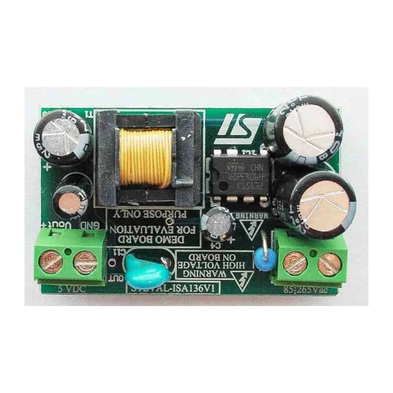 STMicroelectronics Power Management Evaluation Board 5V 0.6A 3W Isolated Flyback, VIPER06HN STEVAL-ISA136V1