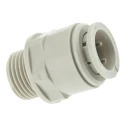 JG Speedfit Plastic Pipe Fitting Straight Adapter Acetal 1/2 in BSP 15 mm CM011514S