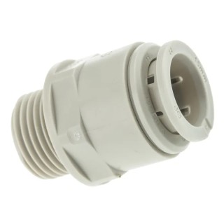 JG Speedfit Plastic Pipe Fitting Straight Adapter Acetal 1/2 in BSP 15 mm CM011514S