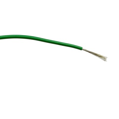 RS PRO Green Hook Up Wire, 18 AWG, 24 x 0.2 mm Strands, 100 m Reel, 1500V, PVC, 196-4313