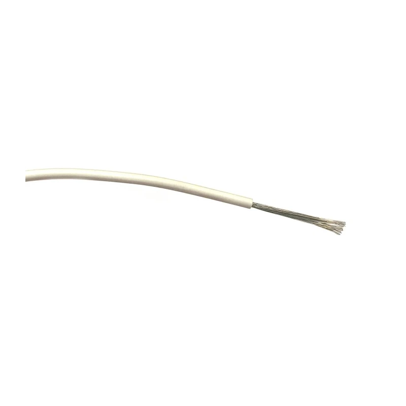 RS PRO White Hook Up Wire 1 mm², 17 AWG, 32 x 0.2 mm Strands, PVC Insulation, 500 m Reel 196-4353